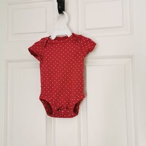 3/$12 Carter's 3 m polka dot onesie